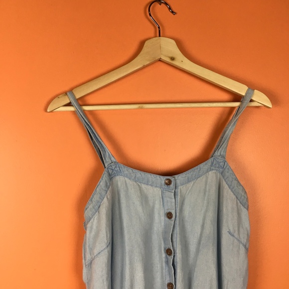 Selena Gomez Other - Selena Gomez | Denim Button Down Romper L